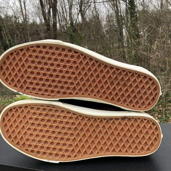 Vans T375 Authentic Two-Tone Suede Skate Shoe Size MENS 9.5 / WOMENS 11 Blue Red - Picture 10 of 12